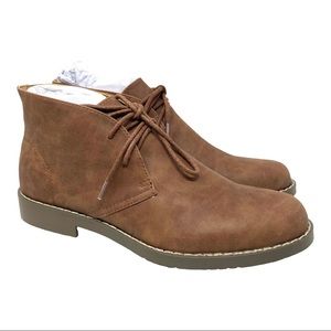 GM Goliaman Men’s 9105 Lace Up Chukka Boots Brown Size 7.5.